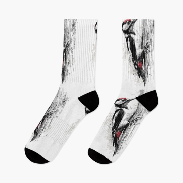 Item preview, A Woodpecker clinging to tree bark, Birds in Motion designed and sold by CDC40.