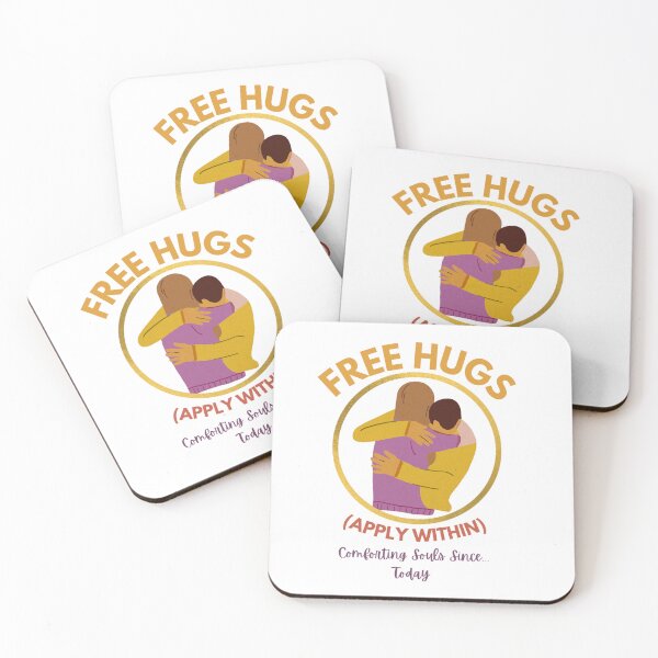 Item preview, Free Hugs Apply Within Retro Graphic Tee designed and sold by Iambuzze.