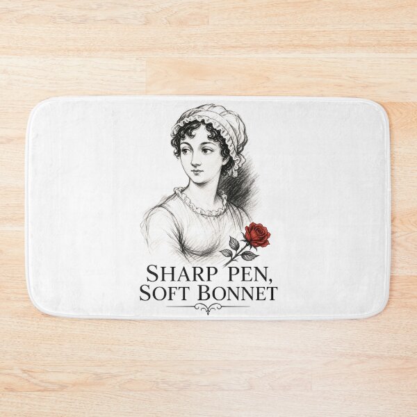 Item preview, Sharp Pen Soft Bonnet Jane Austen Pride and Prejudice Sketch Art designed and sold by Fenay Designs.