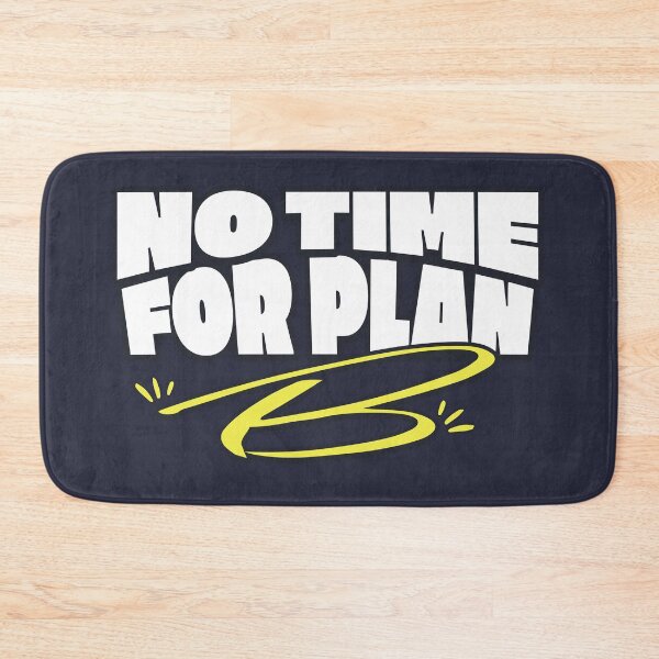 Item preview, No Time for Plan B Motivational Typography Design designed and sold by PrintandJoy.
