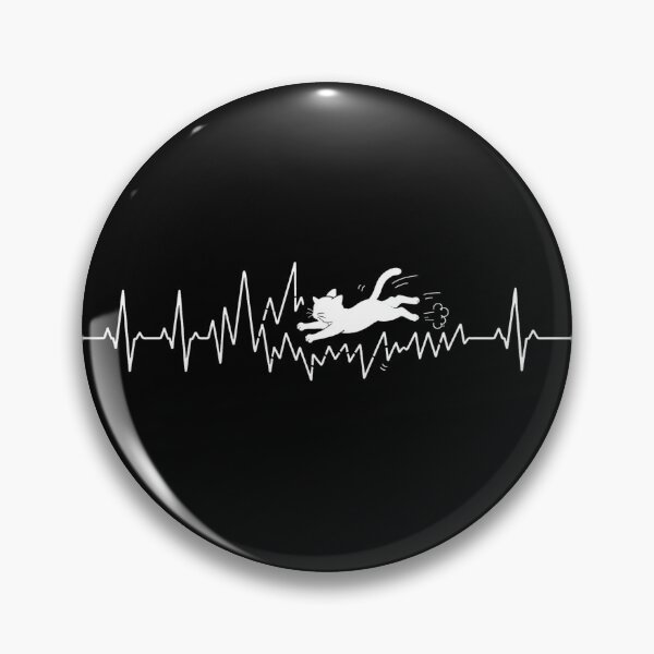 Item preview, ❤️ HEARTBEAT COLLECITON ❤️ - Heartbeat Cat - Interrupted by Zoomies - for darker backgrounds designed and sold by WheelieGdArt.
