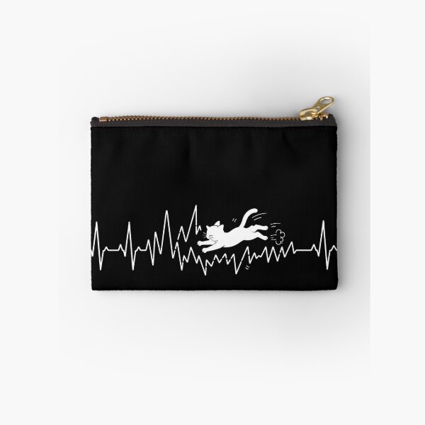 Item preview, ❤️ HEARTBEAT COLLECITON ❤️ - Heartbeat Cat - Interrupted by Zoomies - for darker backgrounds designed and sold by WheelieGdArt.