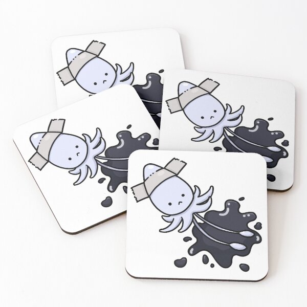 Item preview, Cute Kawaii Taped Squid Ink Splash designed and sold by Sleepy-Town.