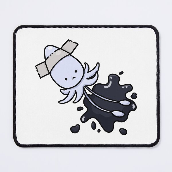 Item preview, Cute Kawaii Taped Squid Ink Splash designed and sold by Sleepy-Town.