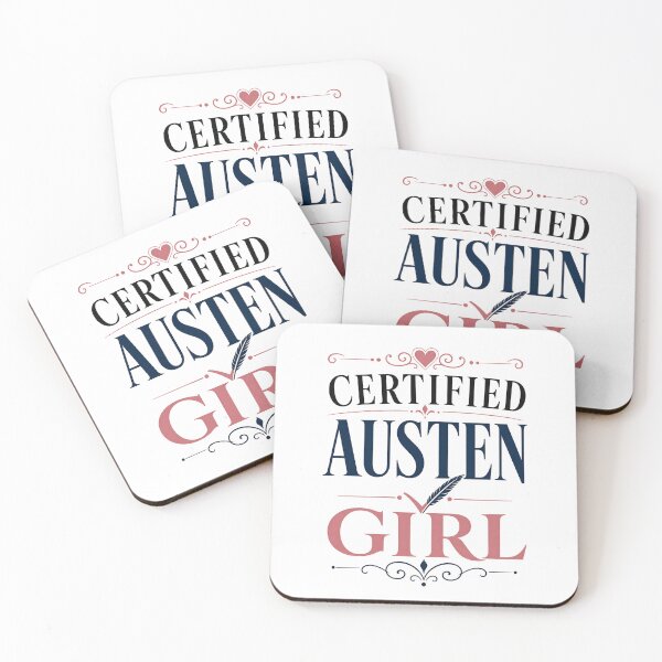 Item preview, Certified Austen Girl Pride and Prejudice Typographic Romance Design designed and sold by Fenay Designs.