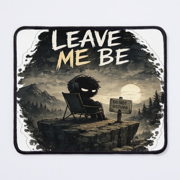 Item preview, Leave Me Be | Introvert Solitude Aesthetic Sticker designed and sold by Genzfirevibes.