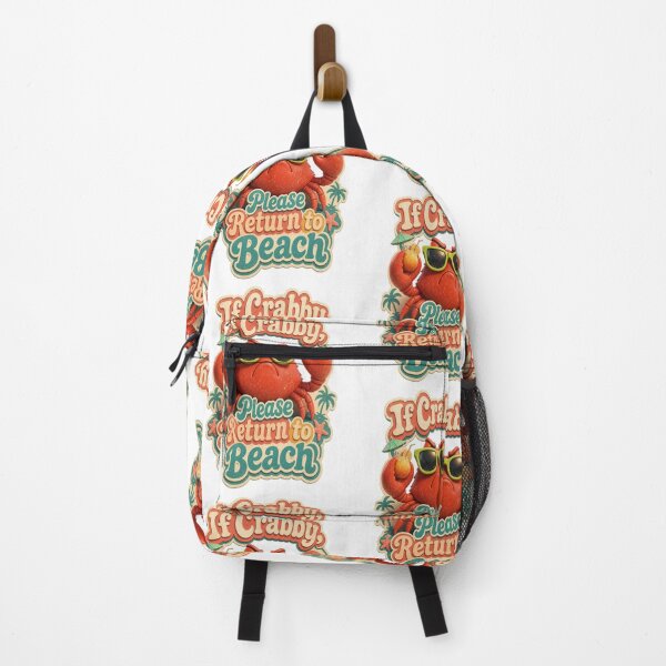 Item preview, Retro Crabby Beach Return Sticker designed and sold by mo-carnival.