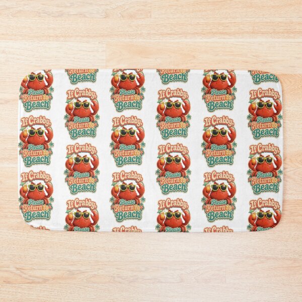 Item preview, Retro Crabby Beach Return Sticker designed and sold by mo-carnival.
