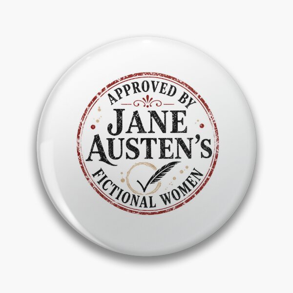 Item preview, Approved By Jane Austen Fictional Women Pride and Prejudice Stamp designed and sold by Fenay Designs.