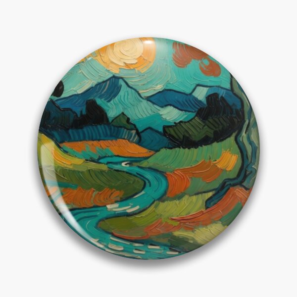 Item preview, Autumn River - Impasto Impressionist Landscape Painting designed and sold by Nexus Space.