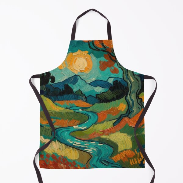 Item preview, Autumn River - Impasto Impressionist Landscape Painting designed and sold by Nexus Space.