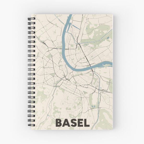 Item preview, Basel Map designed and sold by MapsNerd.