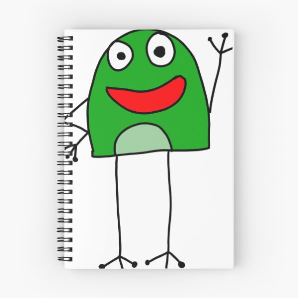 Item preview, Waving Stick Leg Frog Cartoon designed and sold by SpookyDodly.
