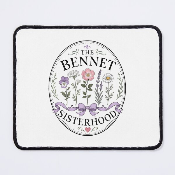 Item preview, The Bennet Sisterhood Pride and Prejudice Floral Emblem designed and sold by Fenay Designs.