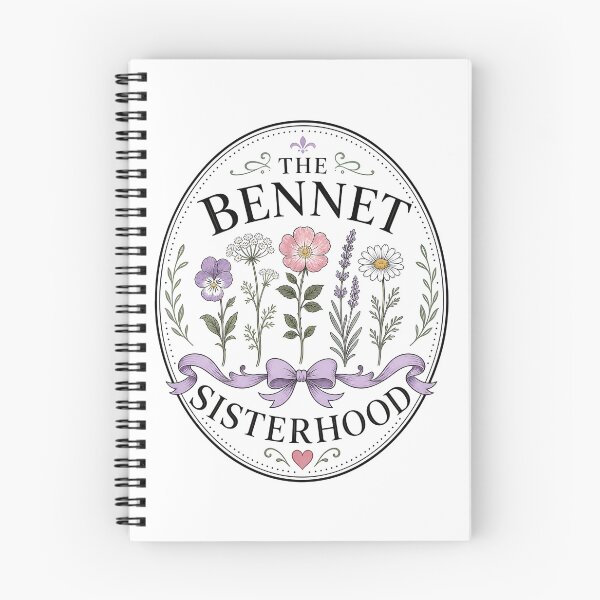 Item preview, The Bennet Sisterhood Pride and Prejudice Floral Emblem designed and sold by Fenay Designs.