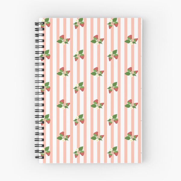 Item preview, Cute Red and Pink Strawberry Stripes Surface Pattern Repeatable designed and sold by eriscreates.