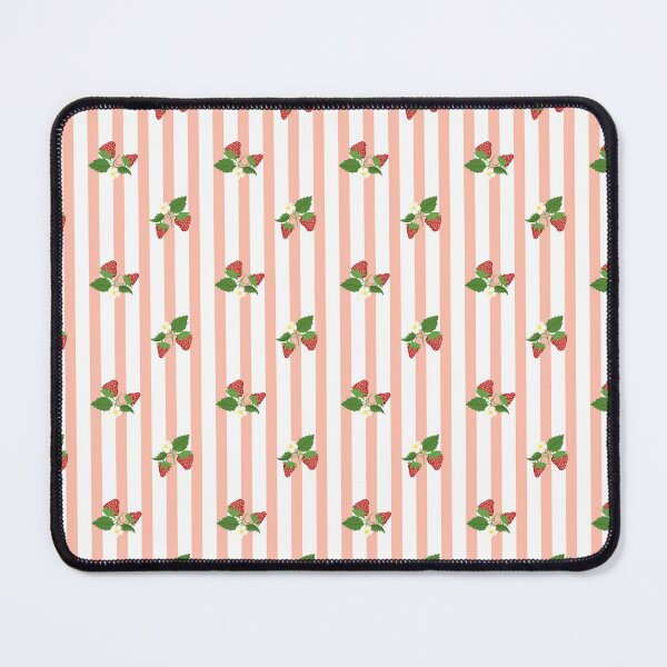 Item preview, Cute Red and Pink Strawberry Stripes Surface Pattern Repeatable designed and sold by eriscreates.