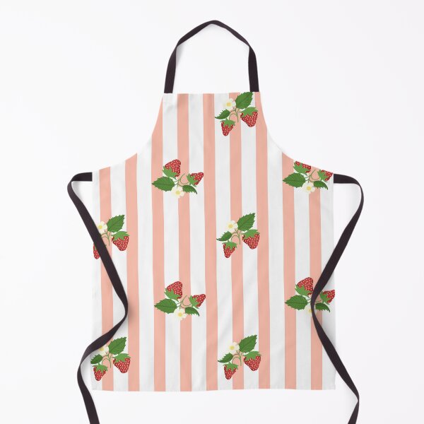 Item preview, Cute Red and Pink Strawberry Stripes Surface Pattern Repeatable designed and sold by eriscreates.
