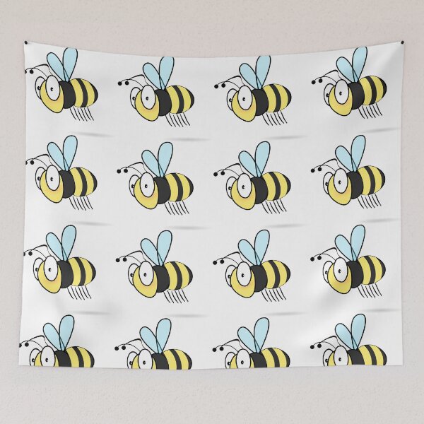 Item preview, Cute Kawaii Bee Cartoon – Adorable Happy Bumble Bee Illustration designed and sold by     Sela Art .