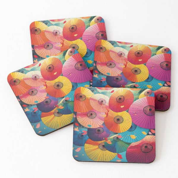 Item preview, Beautiful colorful Japanese umbrella art designed and sold by Photopat.