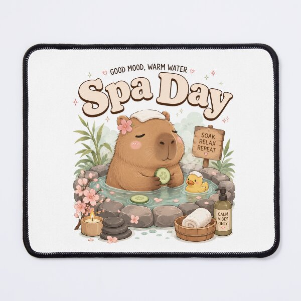 Item preview, Cute capybara spa day designed and sold by Sixtinebzh.