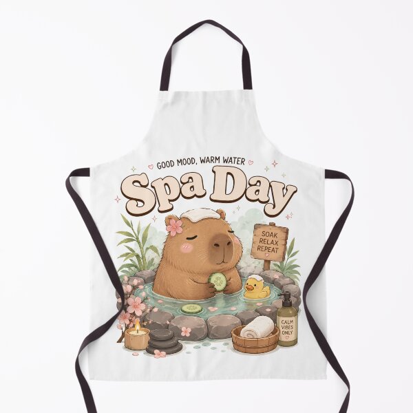 Item preview, Cute capybara spa day designed and sold by Sixtinebzh.