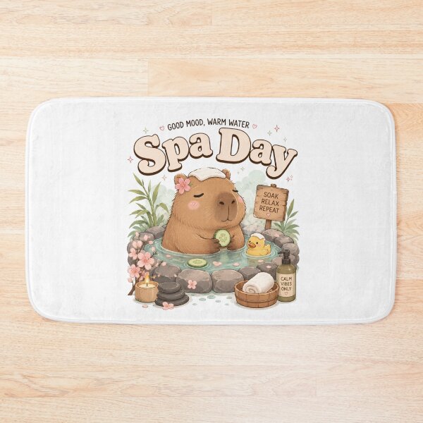 Item preview, Cute capybara spa day designed and sold by Sixtinebzh.