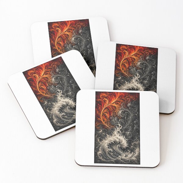 Item preview, Fiery waves and ornamental swirls designed and sold by AmbiM.