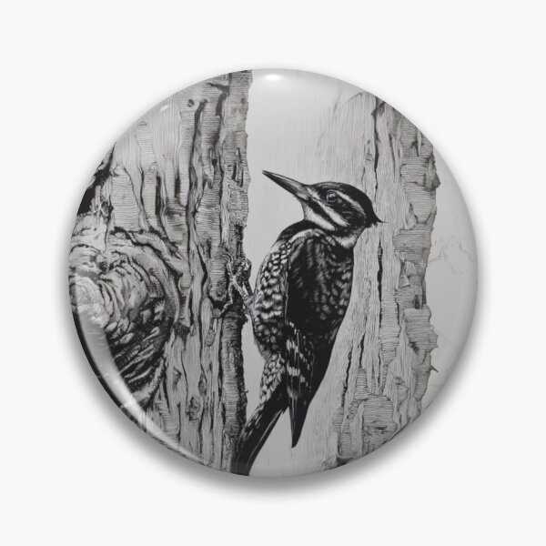 Item preview, A Woodpecker clinging to tree bark, Birds in Motion designed and sold by CDC40.