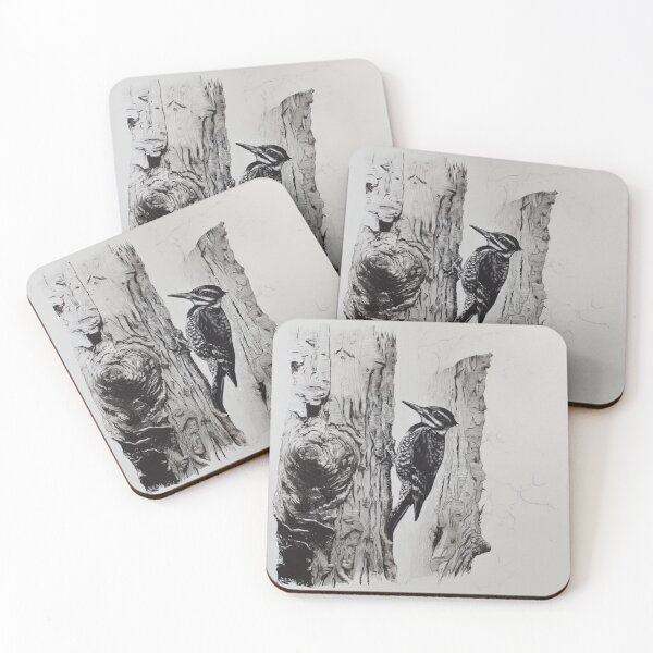 Item preview, A Woodpecker clinging to tree bark, Birds in Motion designed and sold by CDC40.
