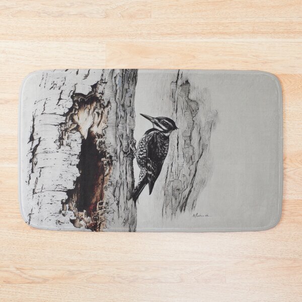 Item preview, A Woodpecker clinging to tree bark, Birds in Motion designed and sold by CDC40.