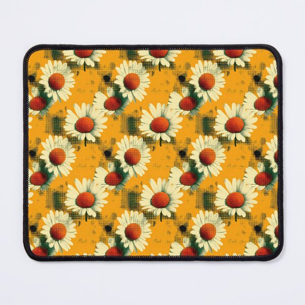 Item preview, Large Retro Daisies With Halftone Dot Pattern designed and sold by igraphixart.