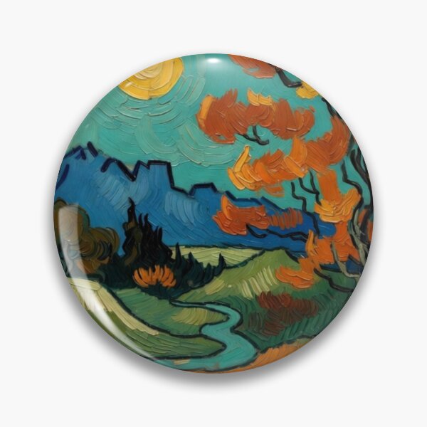 Item preview, Mountain Stream - Heavy Impasto Impressionist Painting designed and sold by Nexus Space.