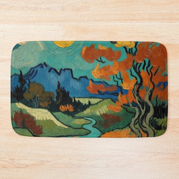 Item preview, Mountain Stream - Heavy Impasto Impressionist Painting designed and sold by Nexus Space.