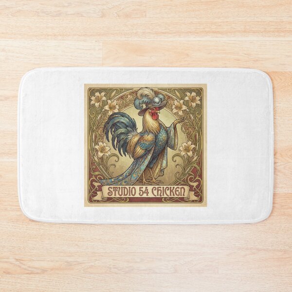 Item preview, Studio 54 Chicken in the style of Mucha designed and sold by Solace Sparkles.