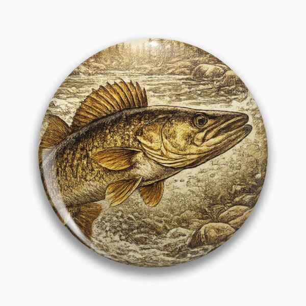 Item preview, Walleye River Hunter designed and sold by KrungiT Design .