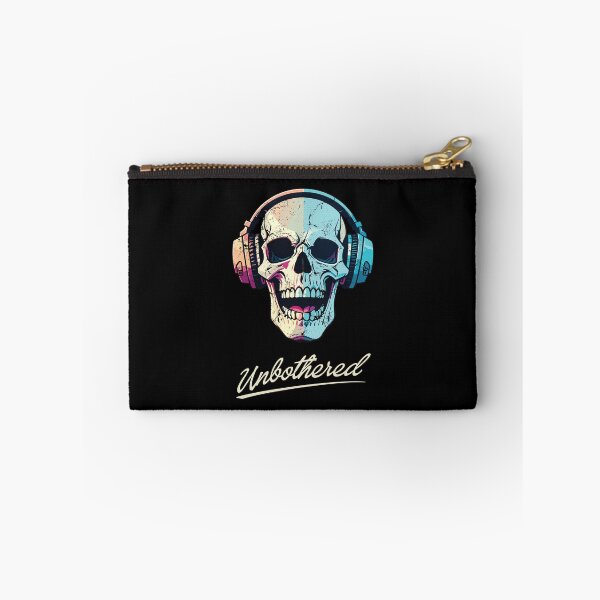 Item preview, Unbothered Skull and Headphones designed and sold by threadsjam.