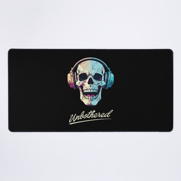 Item preview, Unbothered Skull and Headphones designed and sold by threadsjam.