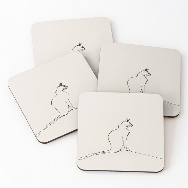 Item preview, Minimalist Cat sitting on the roof designed and sold by lautir.