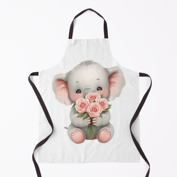 Item preview, A Sweet Charming Baby Elephant - Romantic Pastel Pink designed and sold by DigitfanStudio.