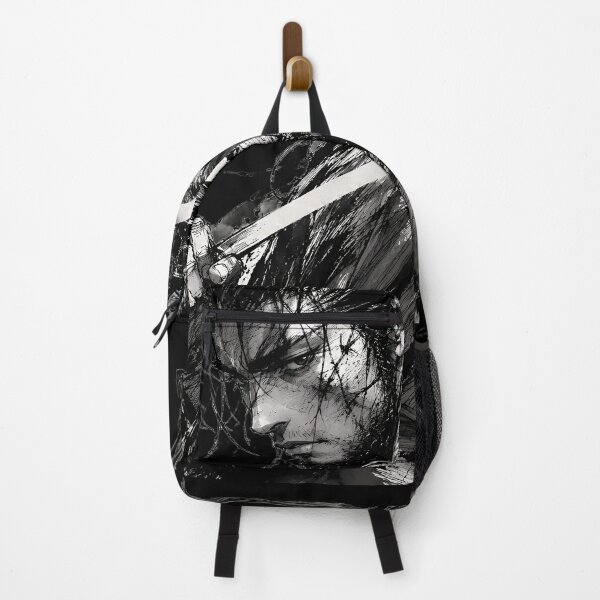Item preview, Wandering Swordsman Ink Sketch Cross-Hatch Samurai Portrait designed and sold by MouradStudio.