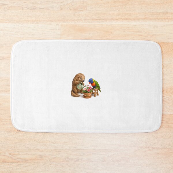Item preview, Colorful Garden helpers caring for blooming spring flowers  designed and sold by QuirkNest Studio .