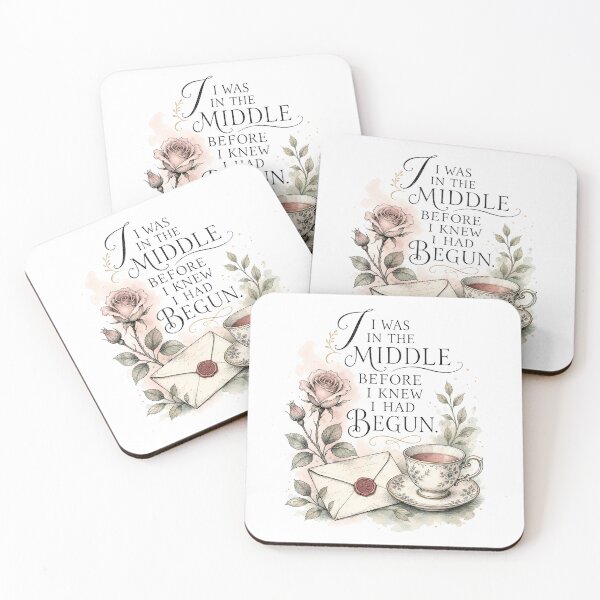 Item preview, I Was In The Middle Pride and Prejudice Tea and Letter Art designed and sold by Fenay Designs.
