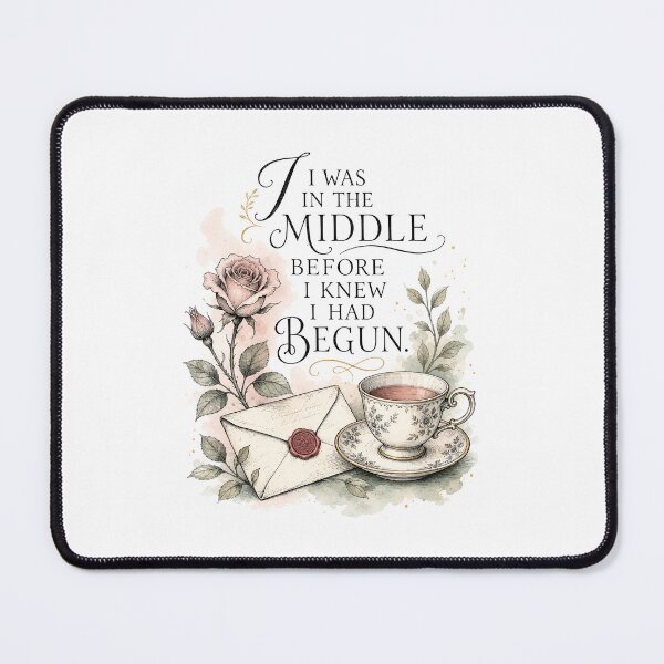 Item preview, I Was In The Middle Pride and Prejudice Tea and Letter Art designed and sold by Fenay Designs.