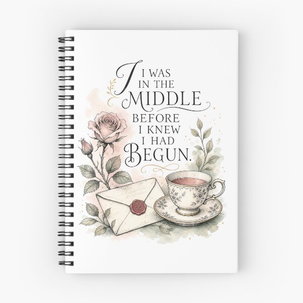 Item preview, I Was In The Middle Pride and Prejudice Tea and Letter Art designed and sold by Fenay Designs.