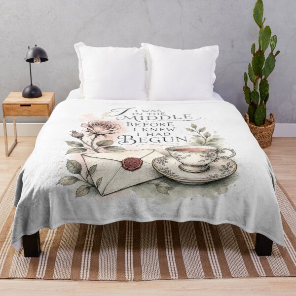 Item preview, I Was In The Middle Pride and Prejudice Tea and Letter Art designed and sold by Fenay Designs.