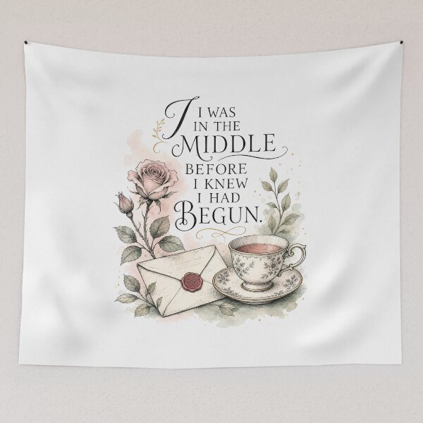 Item preview, I Was In The Middle Pride and Prejudice Tea and Letter Art designed and sold by Fenay Designs.