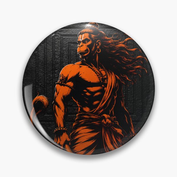 Item preview, Heroic monkey warrior in fiery stance designed and sold by AmbiM.