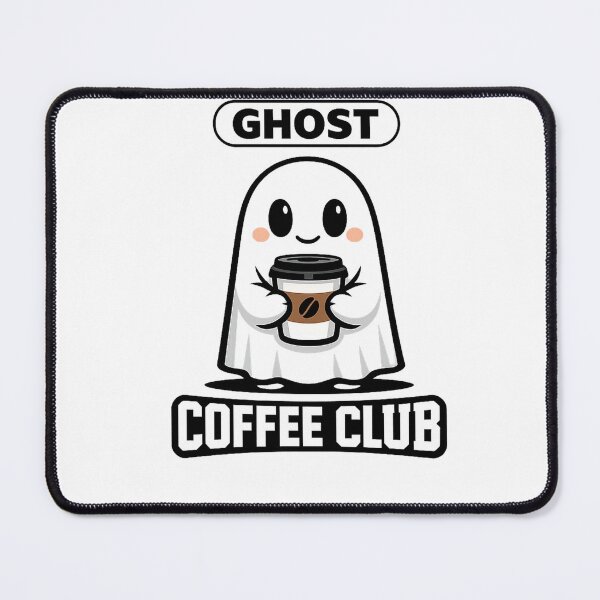 Item preview, Ghost Coffee Club Minimalist Halloween Vector designed and sold by wizooo411.