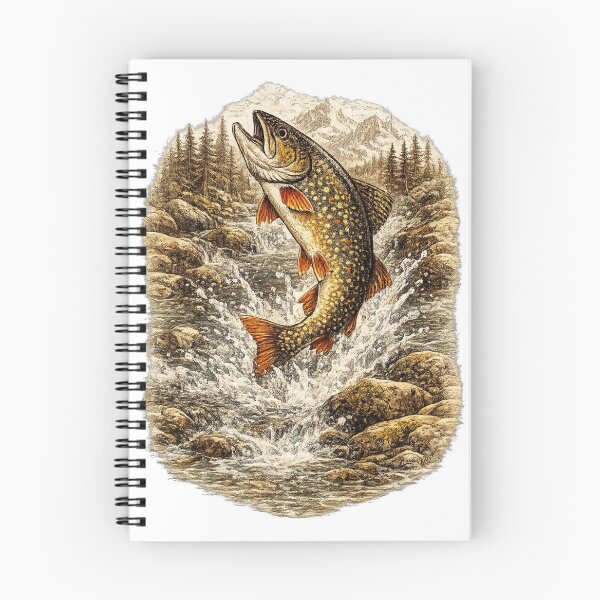 Item preview, Brook Trout Mountain Stream designed and sold by KrungiT Design .